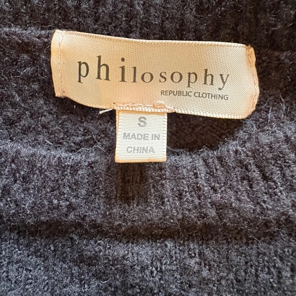 Philosophy Republic Clothing Striped Knit Sweater S Gorpcore Neutral Colorblock‎